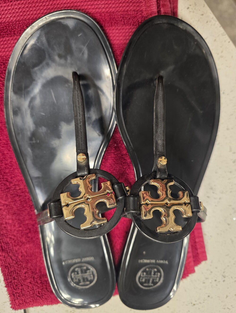 Tory Burch Miller Jelly Sandals Size 9